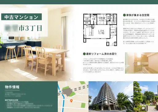 リノベーションに適した物件提案資料